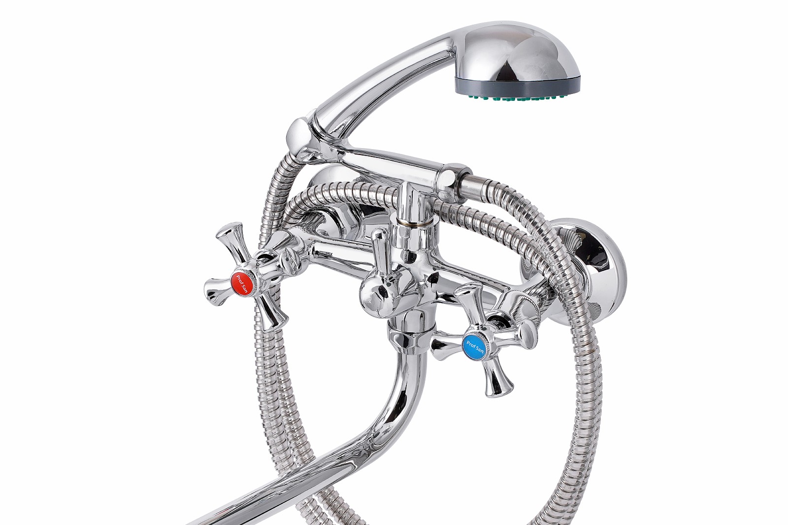 Смеситель для ванны с душем ПРОФСАН ПСМ-157-75 ЕВРО тип См-ВУДРНШлА