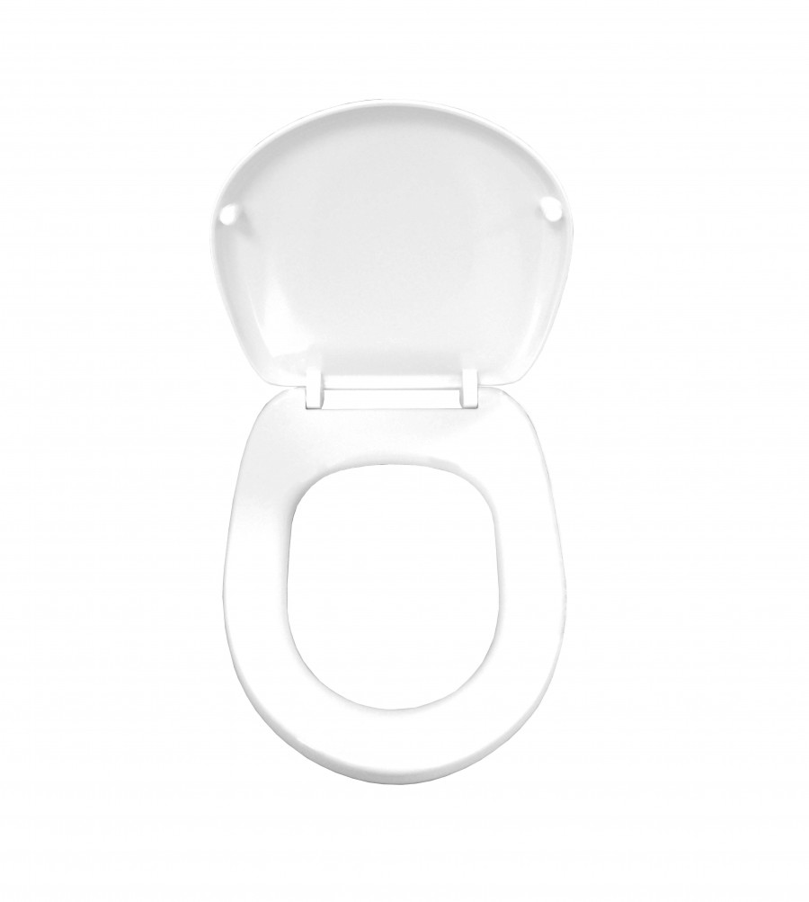 ERA Сиденье с крышкой дюропласт, антибак., с хром. металл. петлями. JIKA