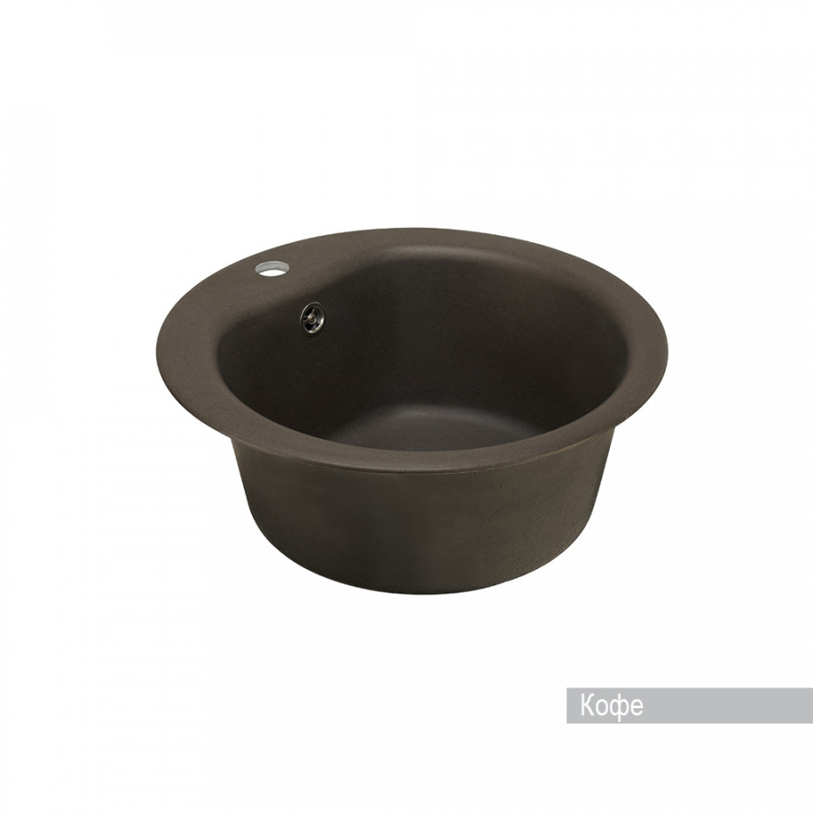 Мойка для кухни  Мида 510x510x210 мм,круглая, кофе