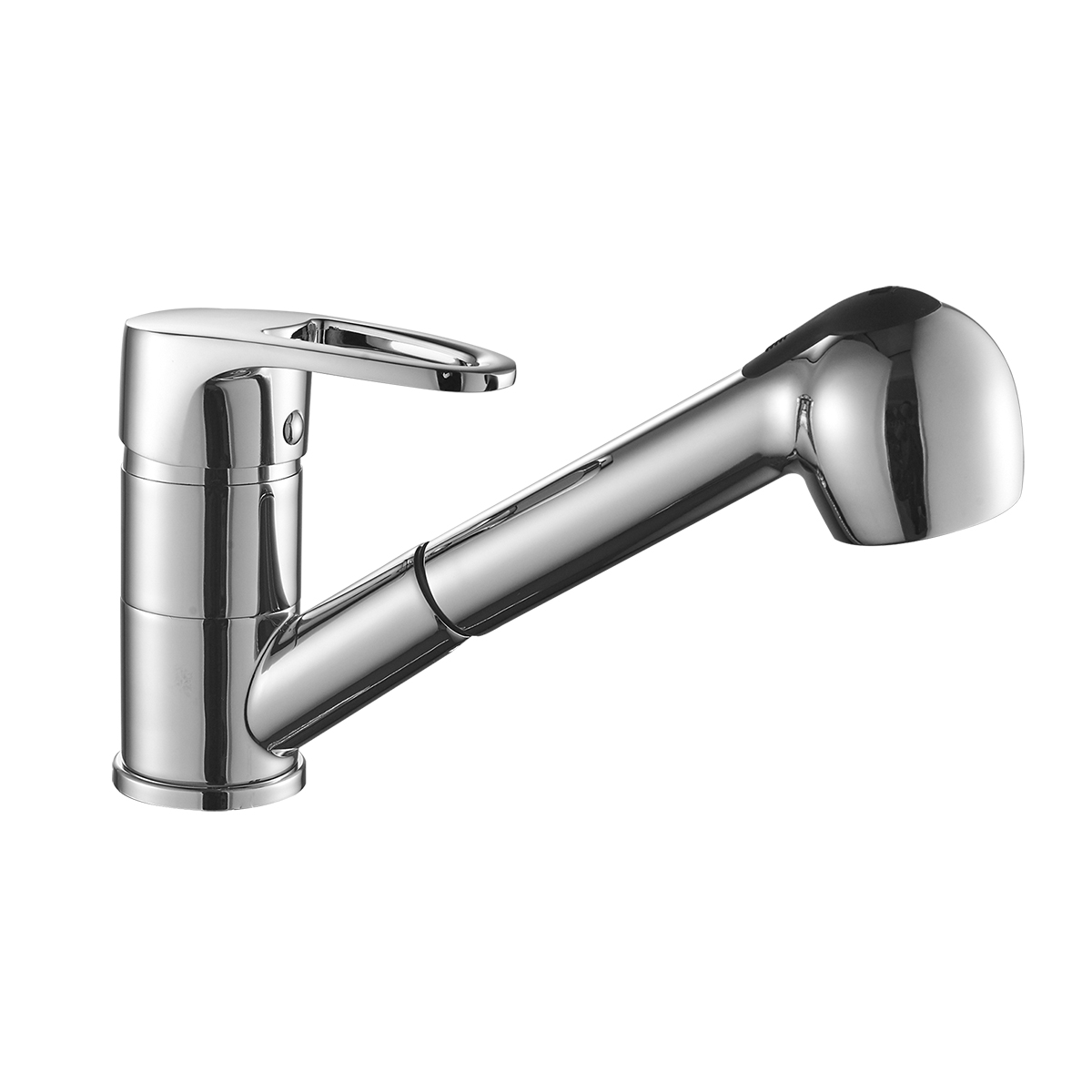 DR70 Смеситель для кухни, пов.вытяжной излив 204мм, р/ОД, хром, DR, DR70023