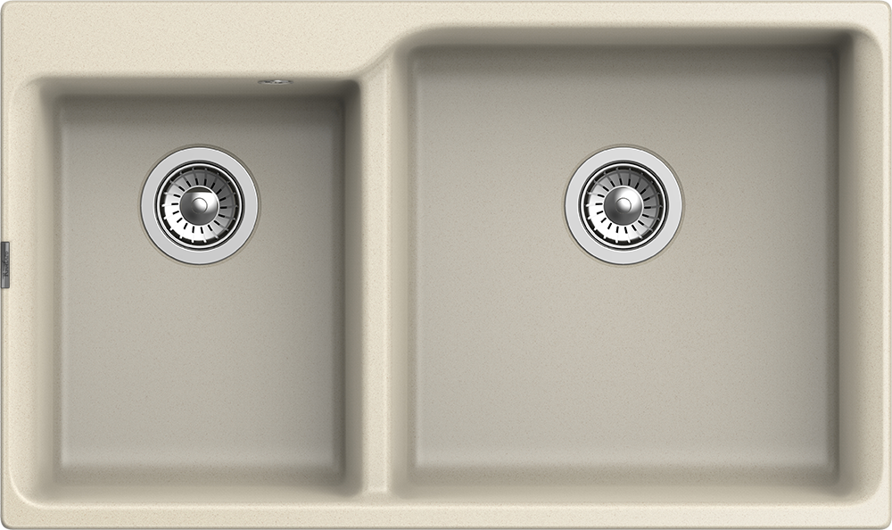 RIVELATO Мойка AXEL 90D  2-чаши 870*520мм beige scuro арт.