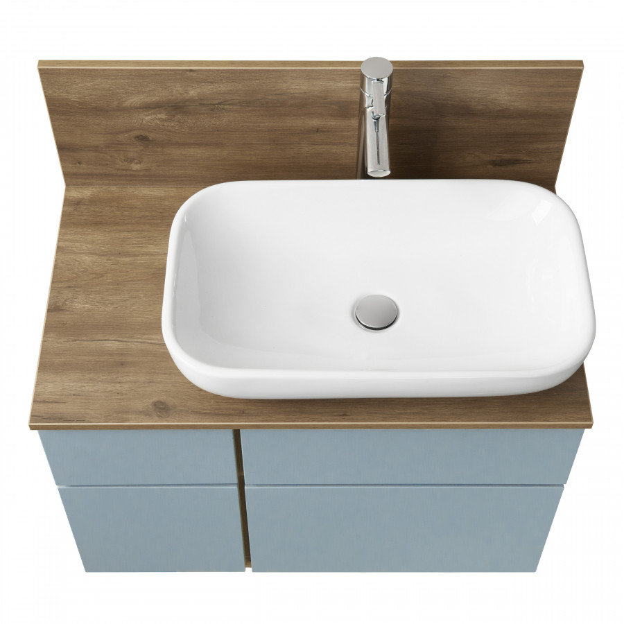 Тумба МИШЕЛЬ 80, дуб рустикальный, фьорд (под раковину ОДРИ 42, MILA 350, ЛОЛА 60)