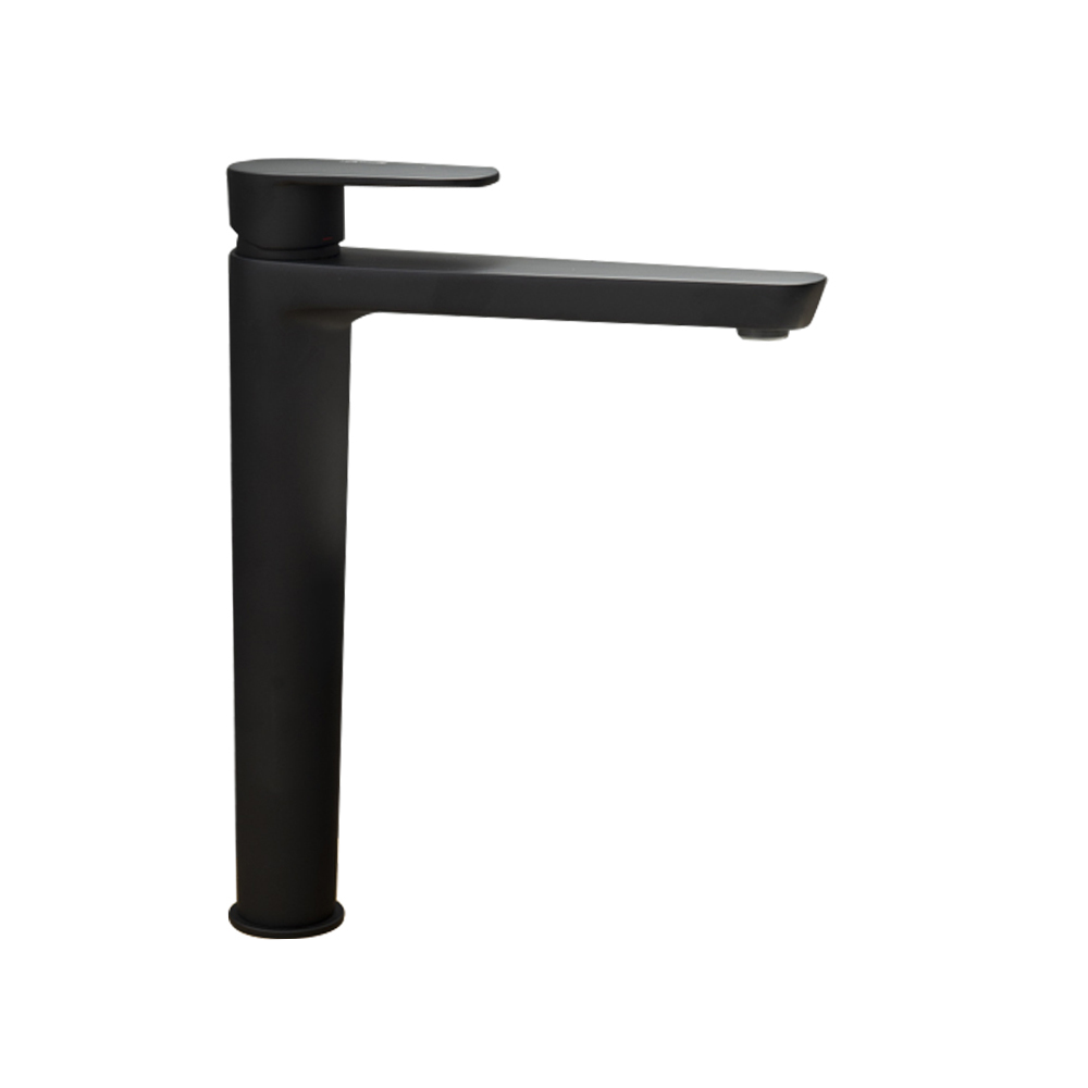 Смеситель высокий для раковины чаши однорычажный ALEXIA 3602 матовый черный (XL)