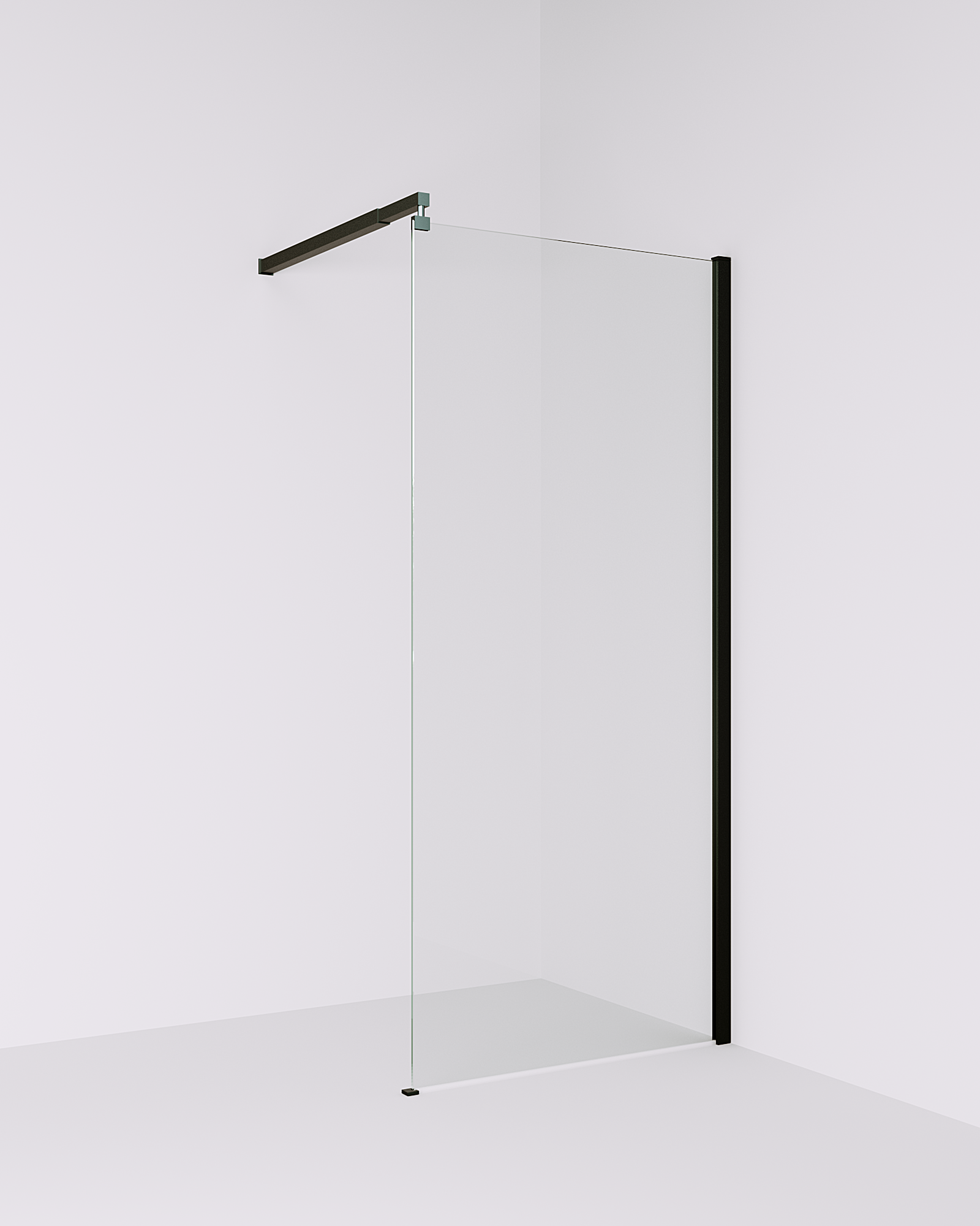 Душевая перегородка ALEX BAITLER 29 серия AB29100B1 прозрачное стекло