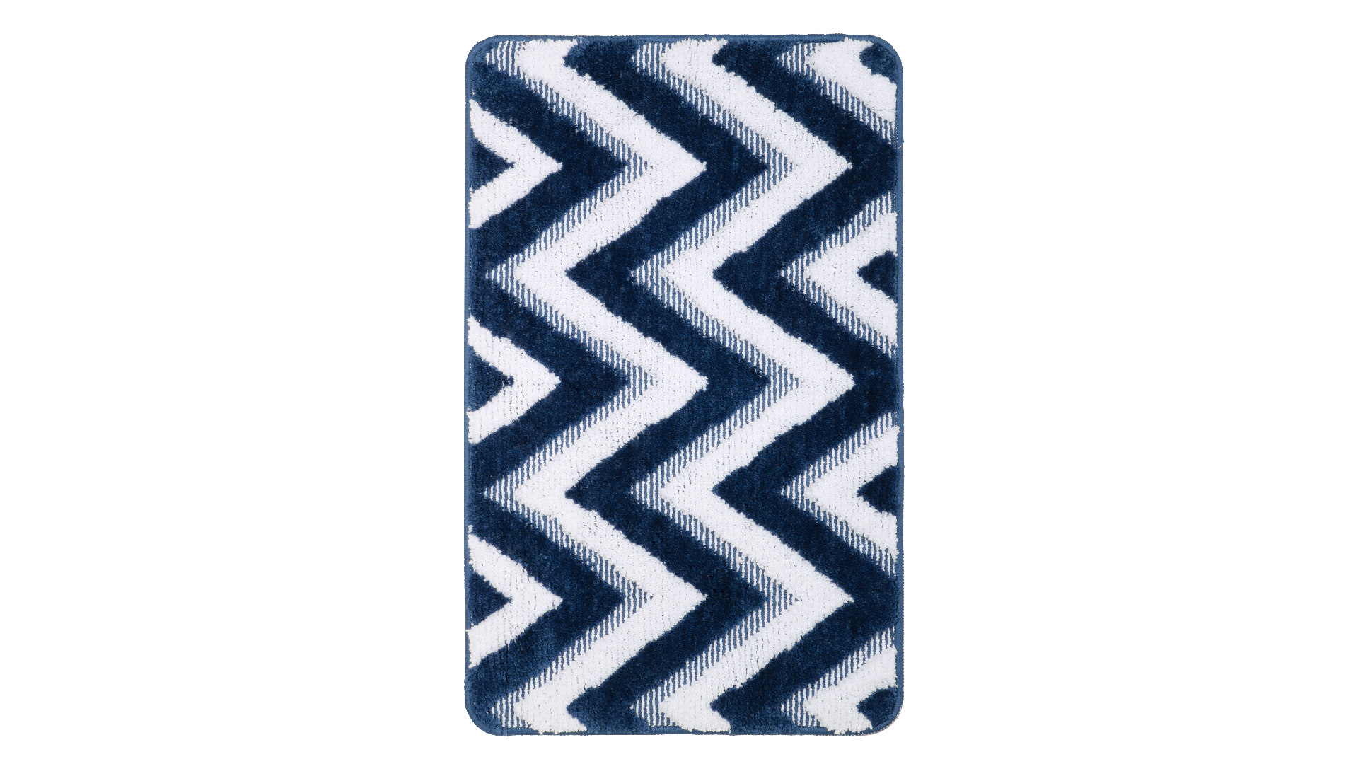 Коврик для ванной Fixsen River 1-ый FX-5004M, темно-синий, 50х80 см.