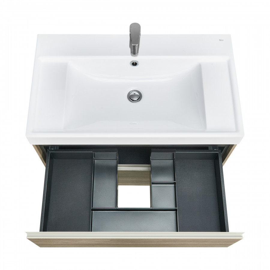 ONA Модуль для раковины 800 мм, 785x450x565 мм, с 2 ящиками, темный вяз, ROCA