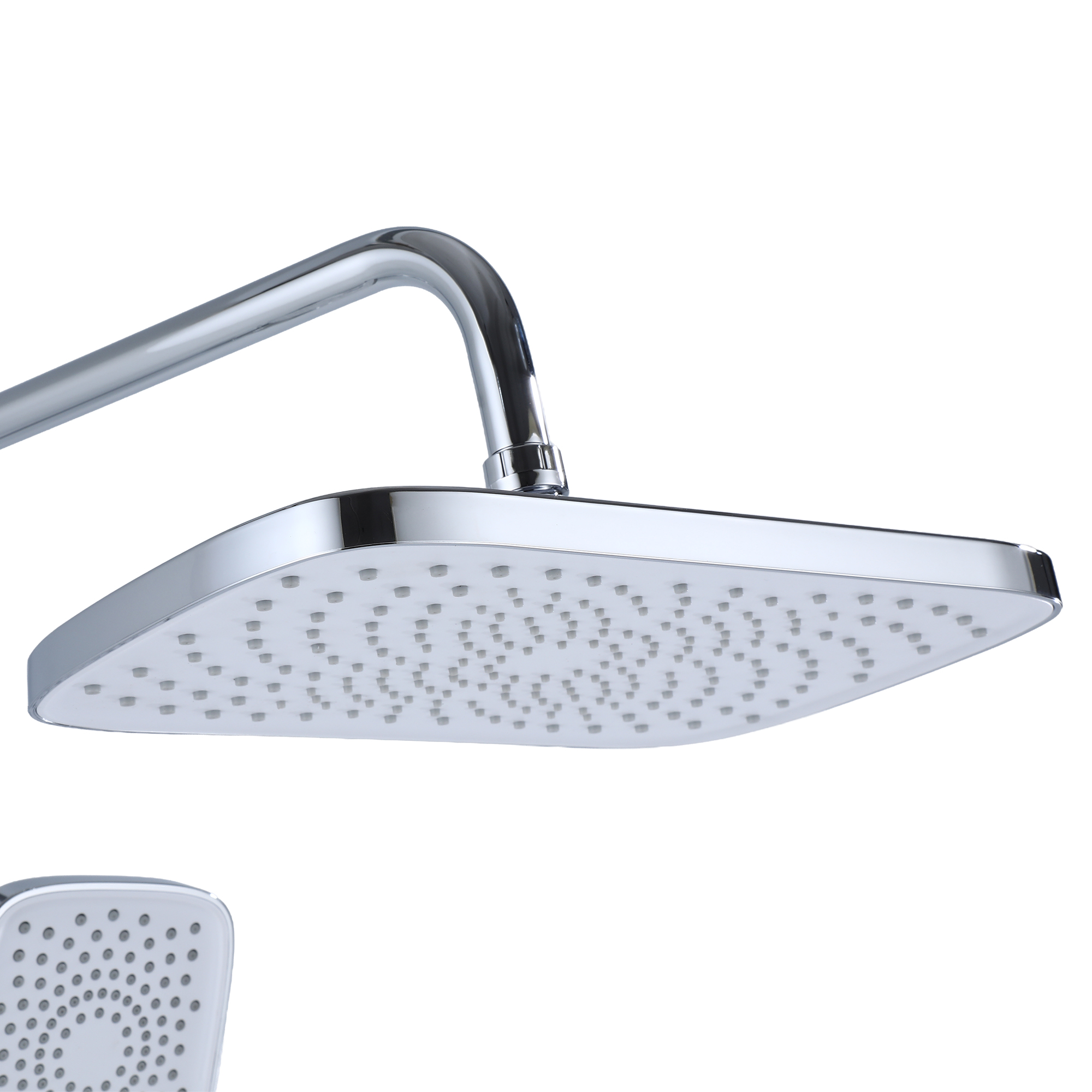 RAIN Смеситель для ванны с душевой стойкой и тропическим душем, хром, TOKITO