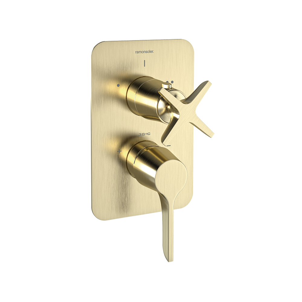 Встраиваемый смеситель для душа на 2 выхода ADAGIO 911512SOC золото