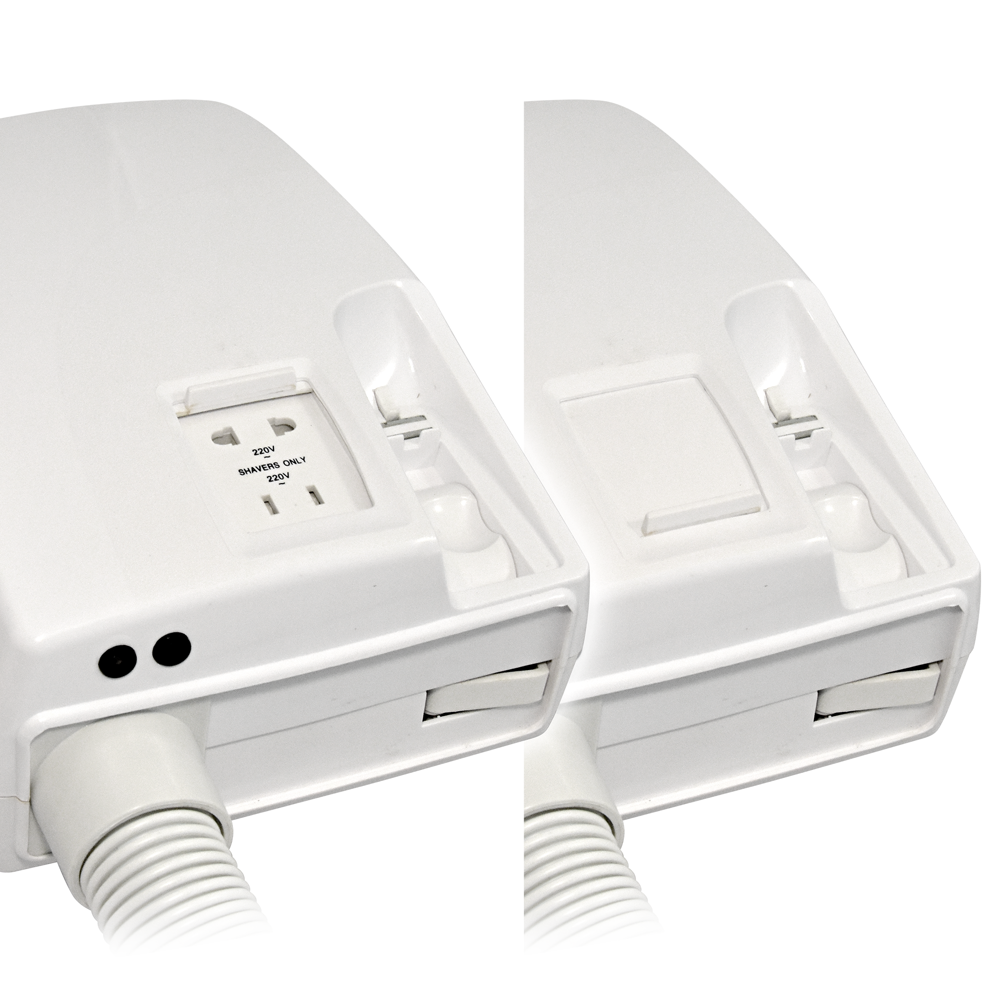 Фен для волос настенный PUFF-850B белый, с гибким шлангом, 0,85 кВт (1405.021)