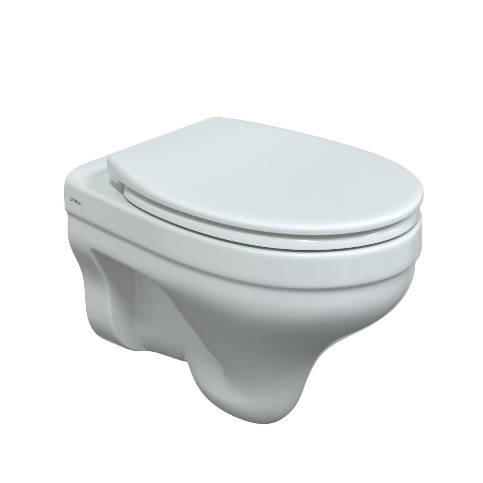 Унитаз подвесной ALBIT S Rimless , сиденье Optim SO, микролифт, быстросъем, белый, BERGES