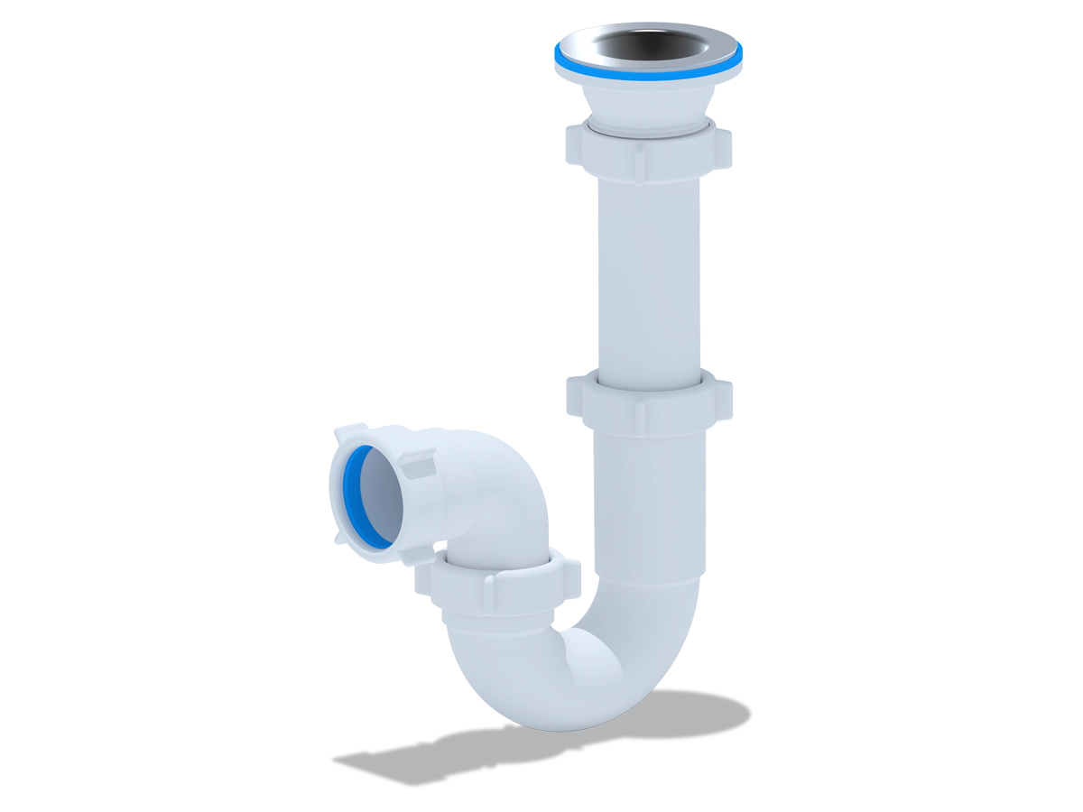 Сифон Ани 1 1/2"*40 прямоточный, ANI PLAST