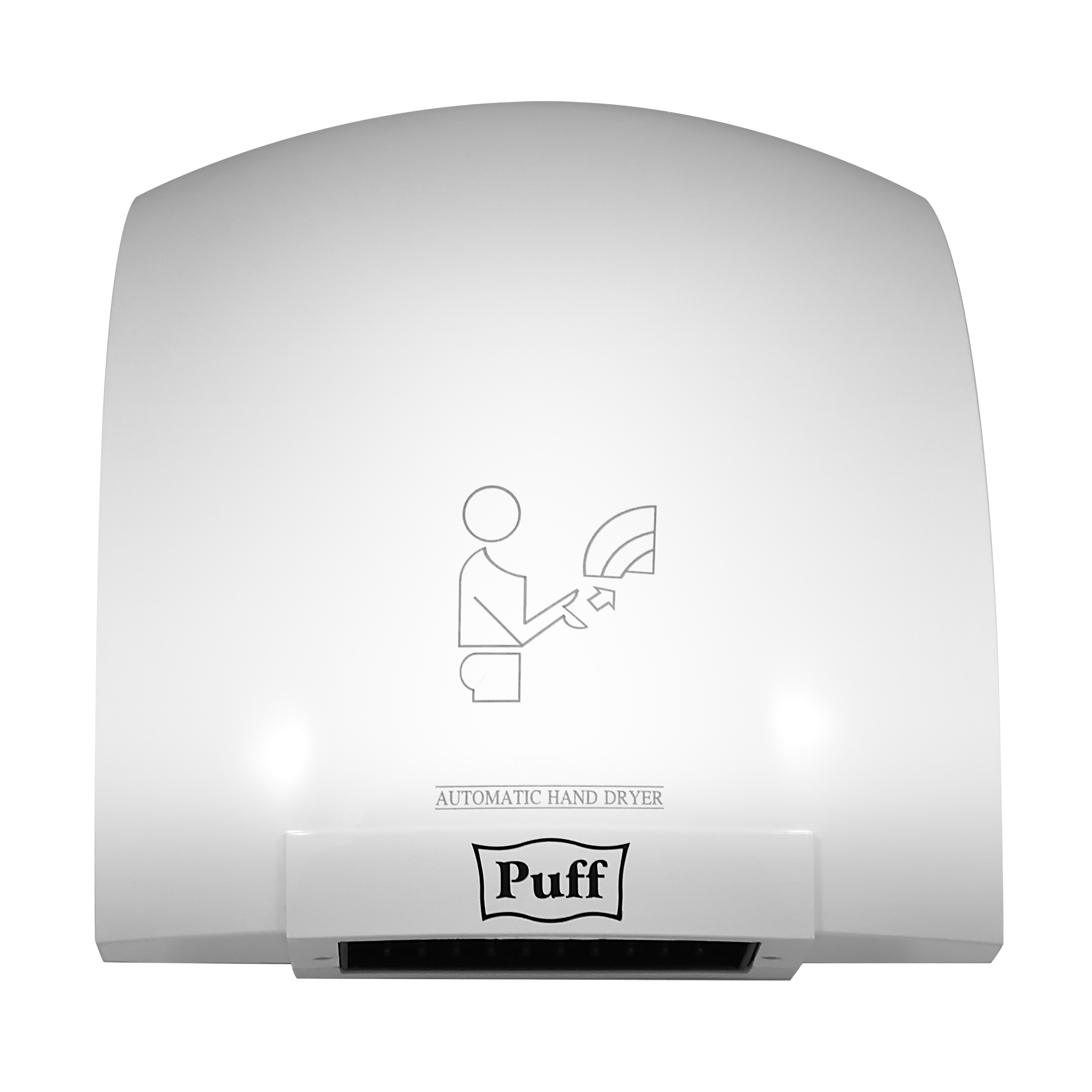 Электросушитель для рук PUFF-8975 высокоскоростной, белый 1,2 кВт (1401.329)