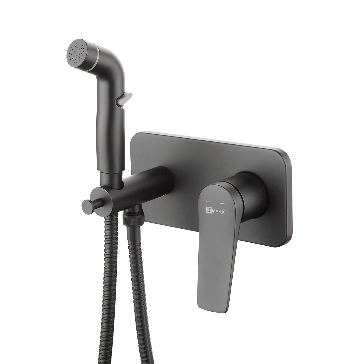 Bronx Смеситель для биде, без излива встраивамемый гигиен.душ,р/ОД, черный, LM, LM3720BL