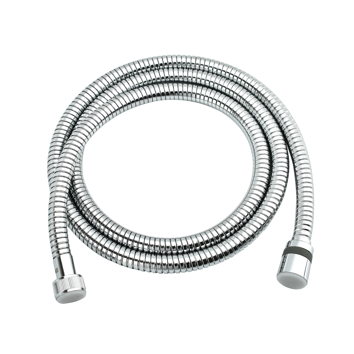 Шланг душевой двухзагибный растяжной от 1,5 до 2 м, стальной, хром. LEMARK