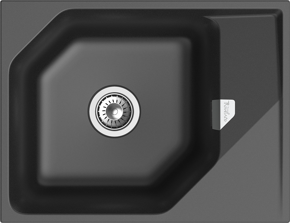 RIVELATO Мойка LOCUS 65  1-чаш 650*500 antracite арт.