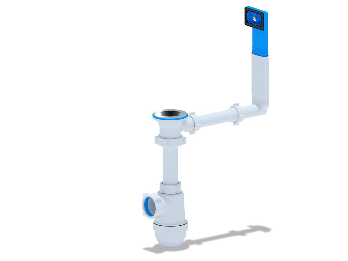 Сифон Ани 1 1/2"* 40с перел. мойки, ANI PLAST