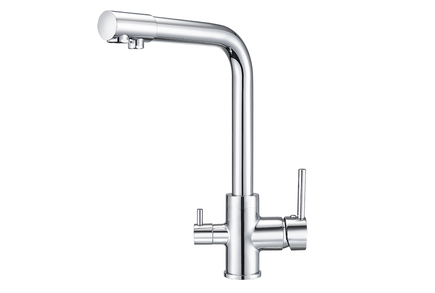 2015, ХРОМ Смеситель для кухни однорыч., с подкл. для питьевой воды, GRANULA