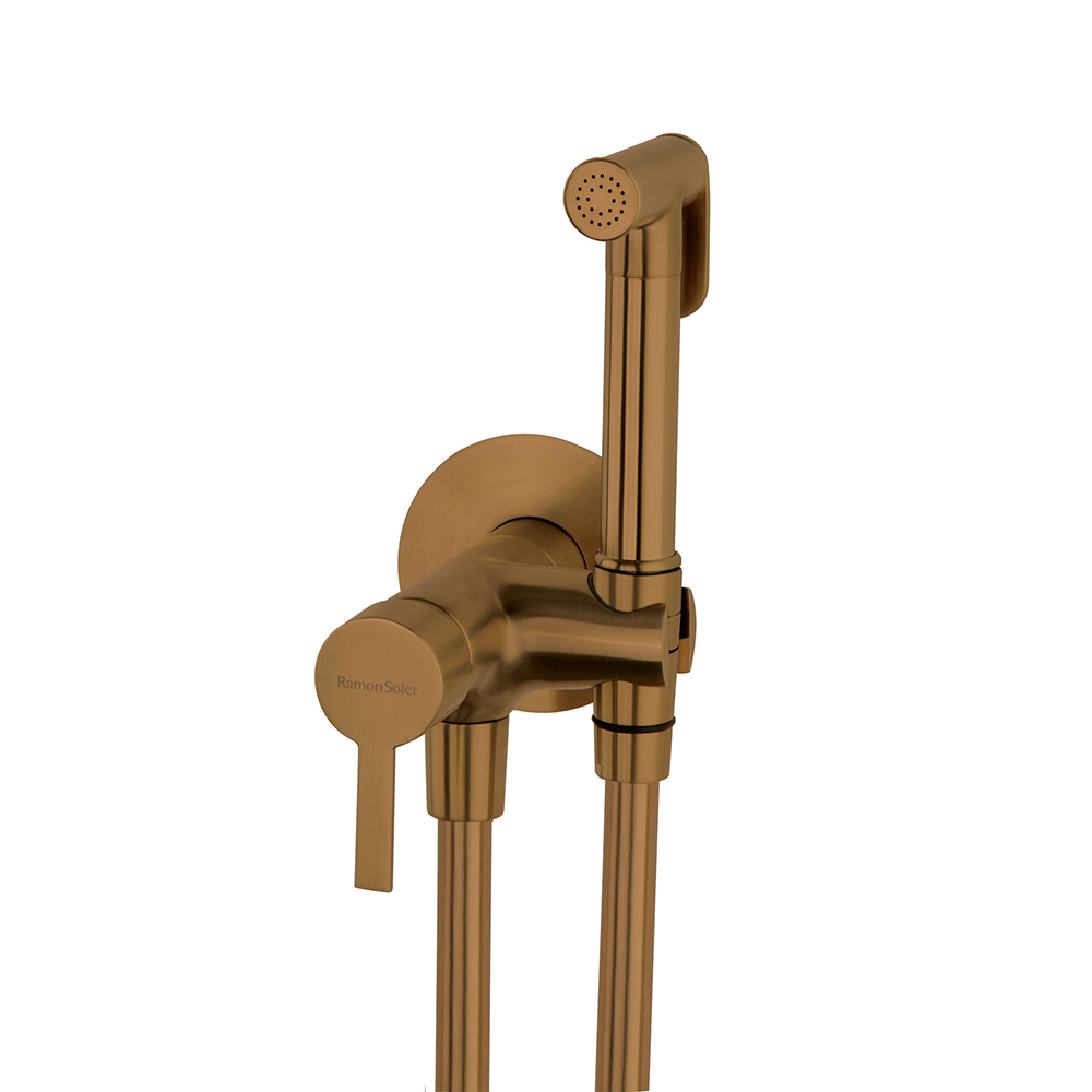 Гигиенический душ встраиваемый с магнитным клапаном и латунной лейкой  336801WCCUC медь