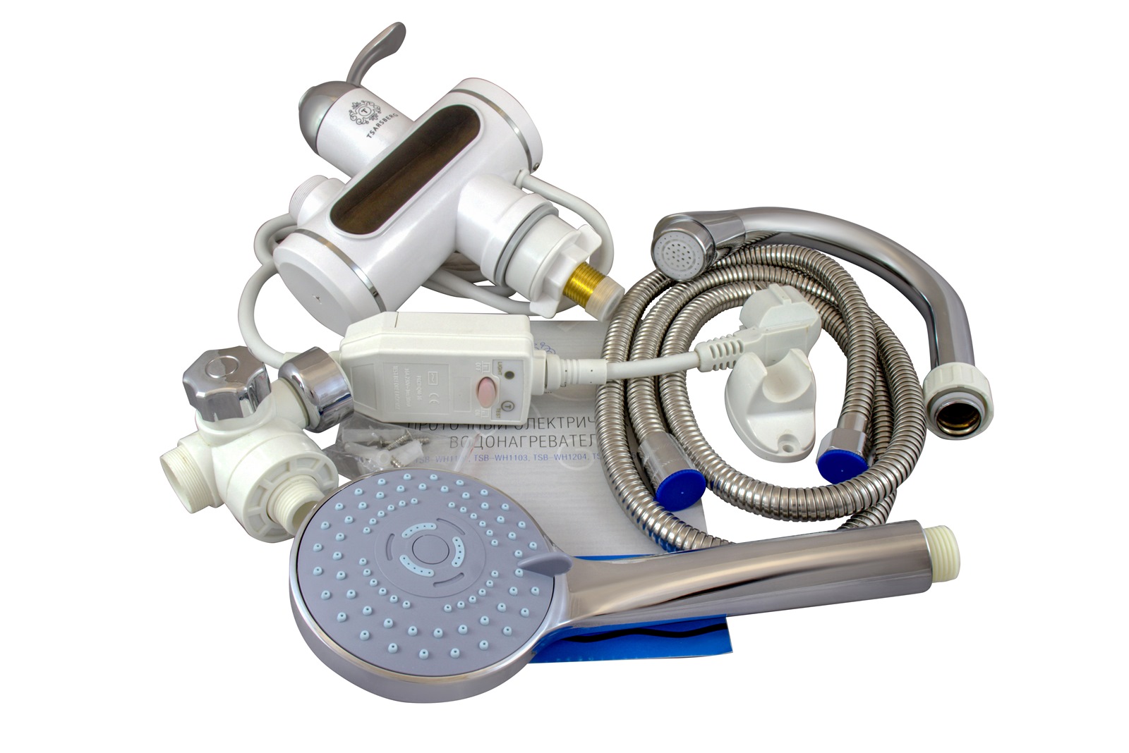 Проточный водонагреватель TSARSBERG TSB-WH1526 электрический с душем