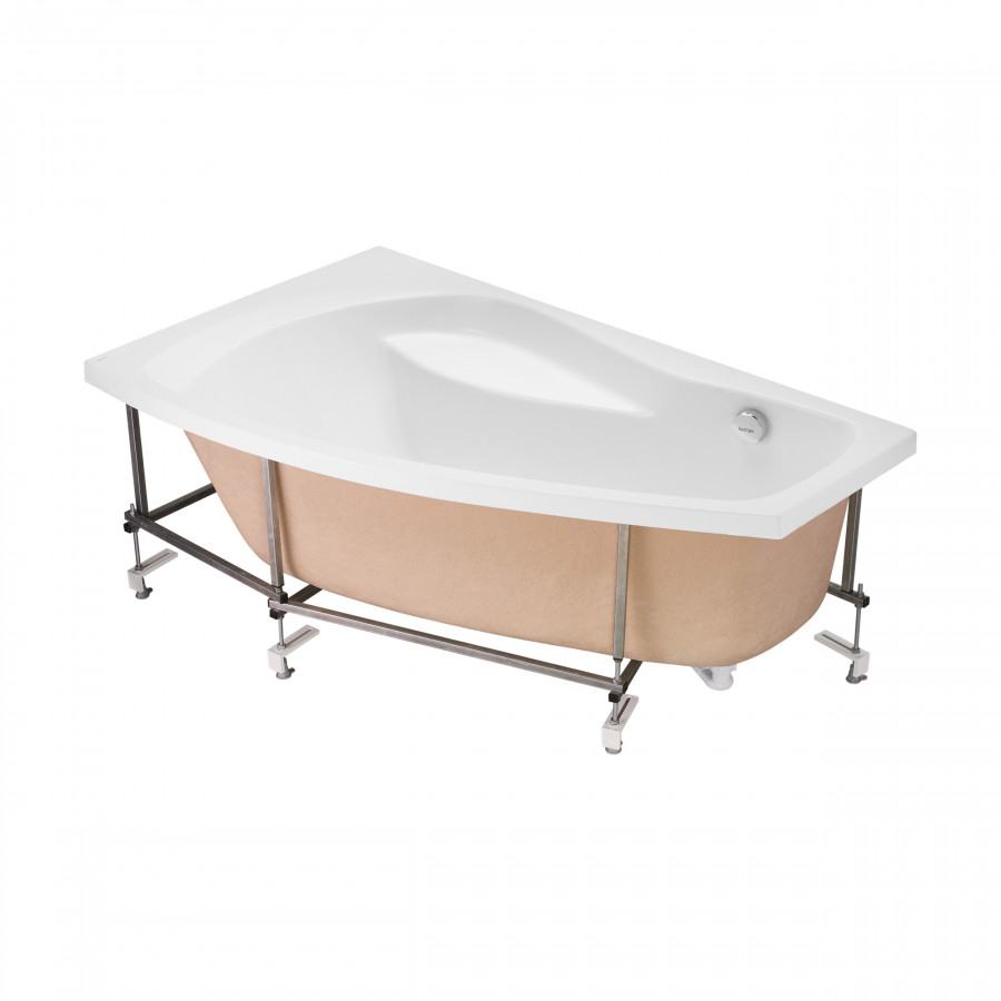 Монтажный комплект для ванны МАЙОРКА XL 160х95 см. (рама, слив-перелив с сифоном, крепеж к стене, кр