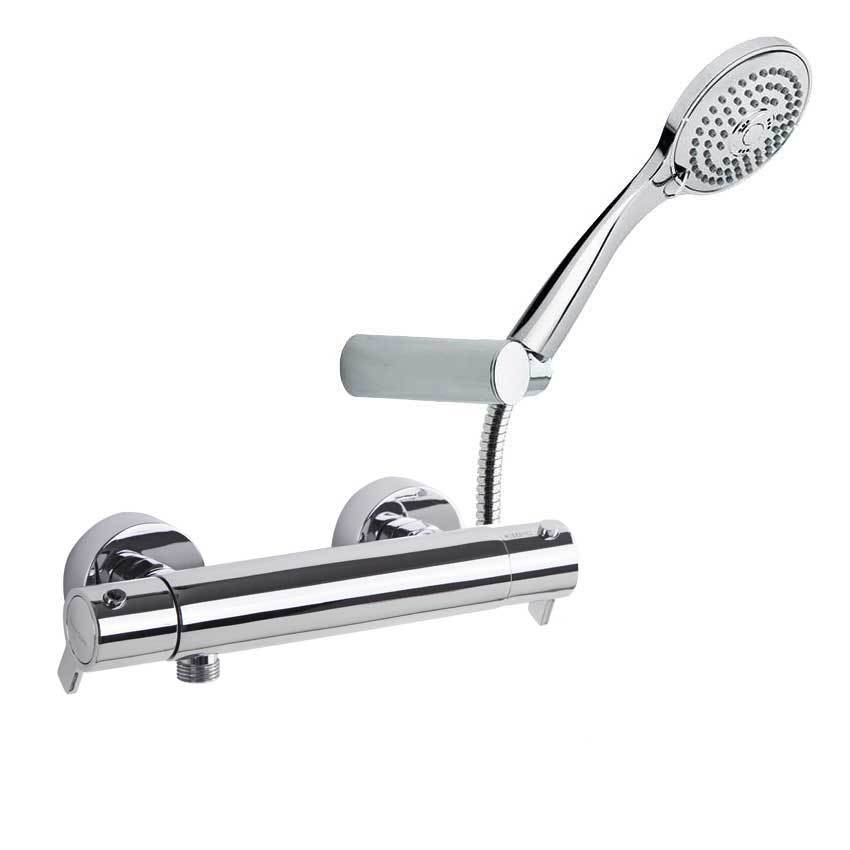 Термостатический смеситель для душа наружнего монтажа с душевым комплектом BLAUTHERM 9434T3