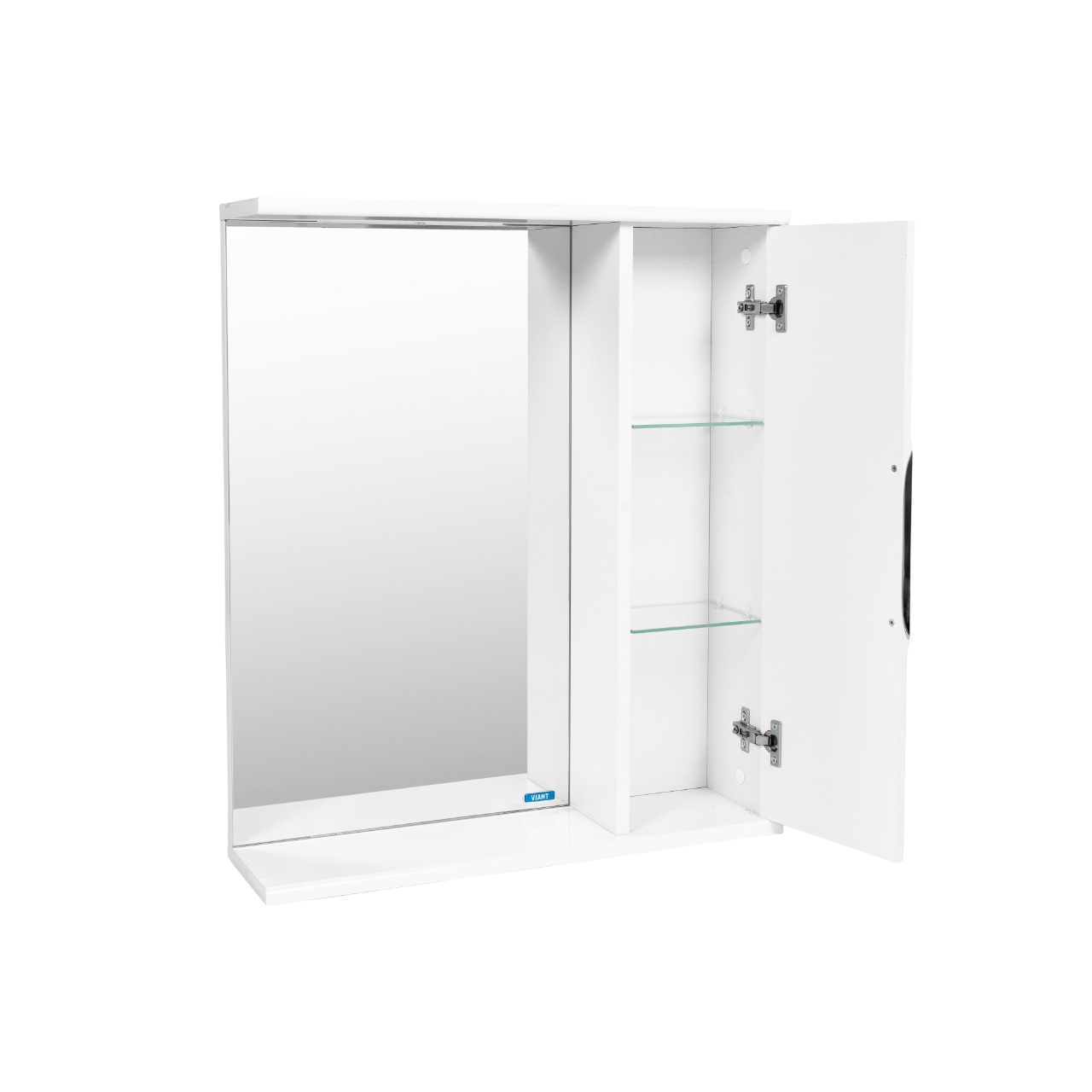 Зеркало со шкафом VIANT ЛИМА 60 подвесное белый (VLIM60-ZSH)