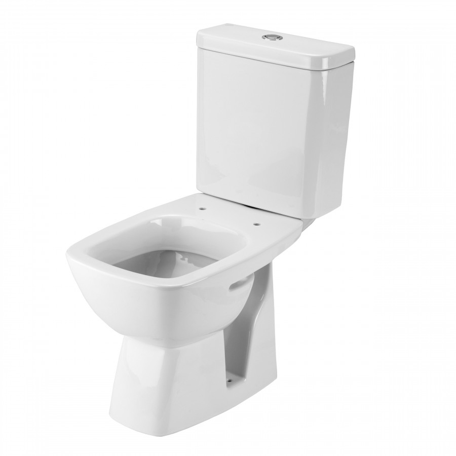 НЕО ЛАЙТ Унитаз-компакт, косой выпуск, 2-х режимная арматура, сиденье тонкое дюропласт Soft-close, C