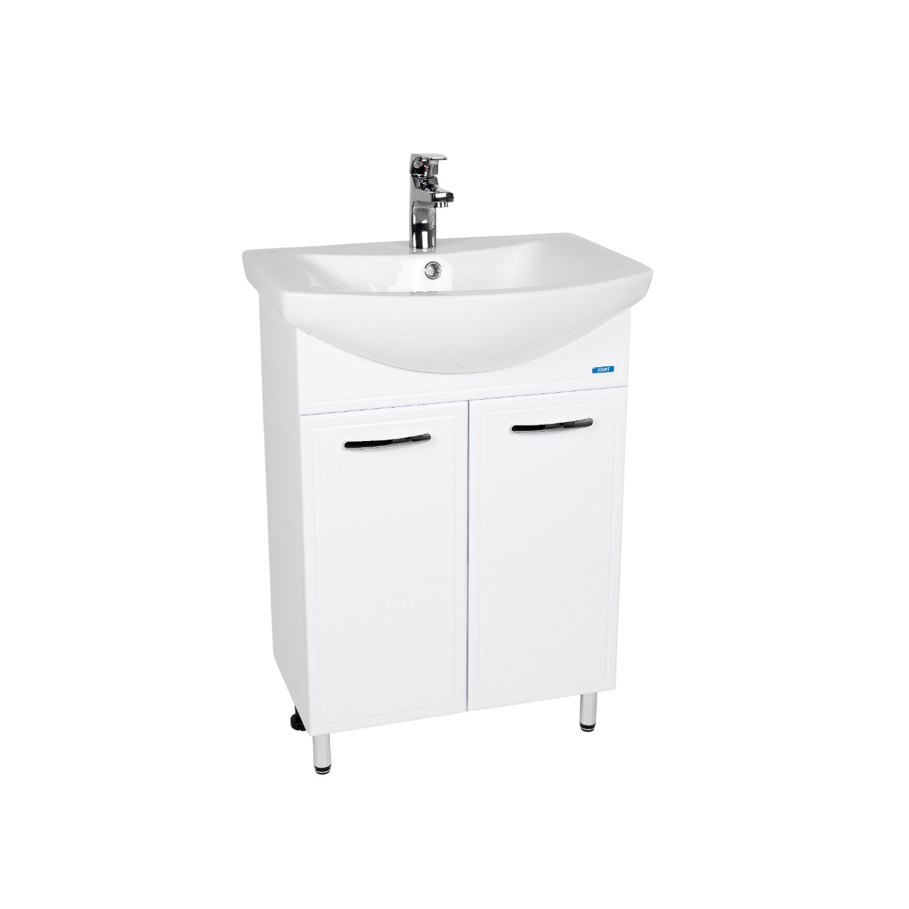 Тумба под раковину VIANT МИЛАН 60 напольная белый (VMIL60BA-T2ST)