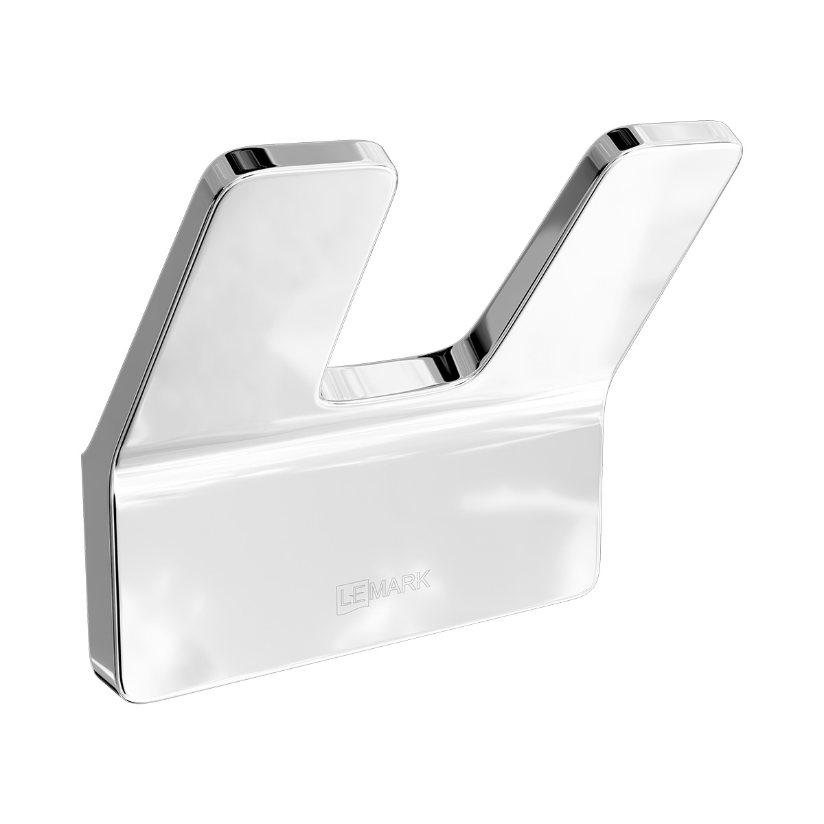 Крючок двойной SMOOTH LINE для полотенец, хром