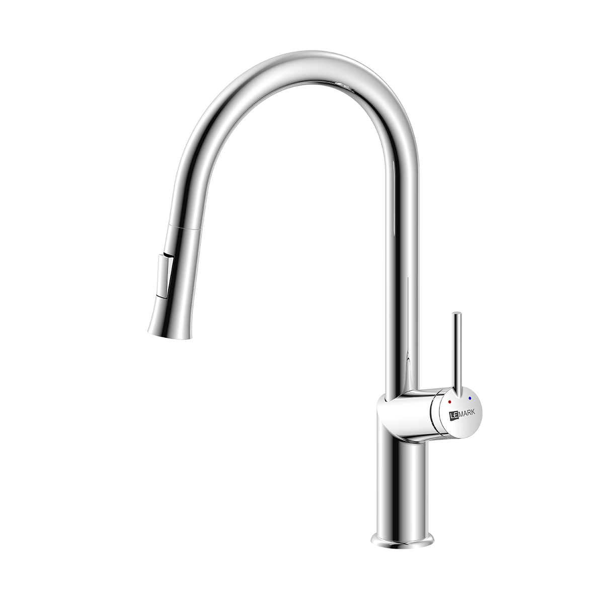 Minima Смеситель для кухни, выс.пов.вытяжной излив 230мм, р/ОД, хром, LM, LM3850C