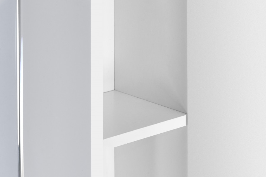 Зеркальный шкаф ОНДА 60, правое, белое