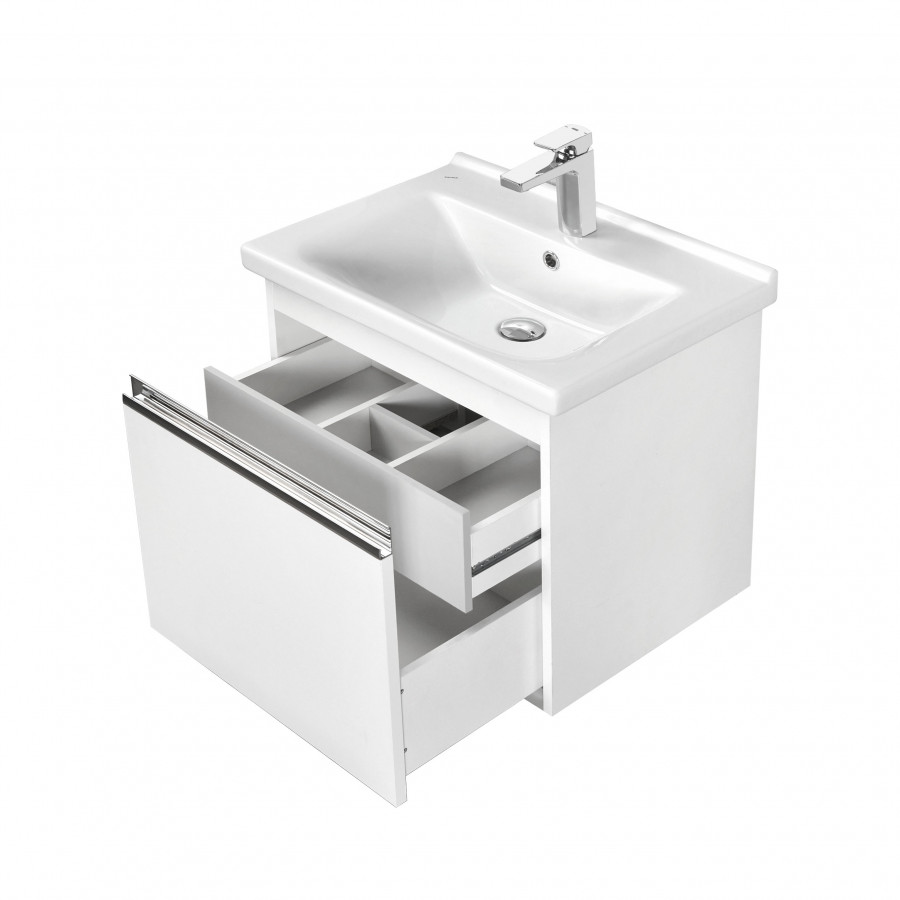 Тумба КАПРИ 60, подвесная, белая (под раковину МИРАНДА 60)