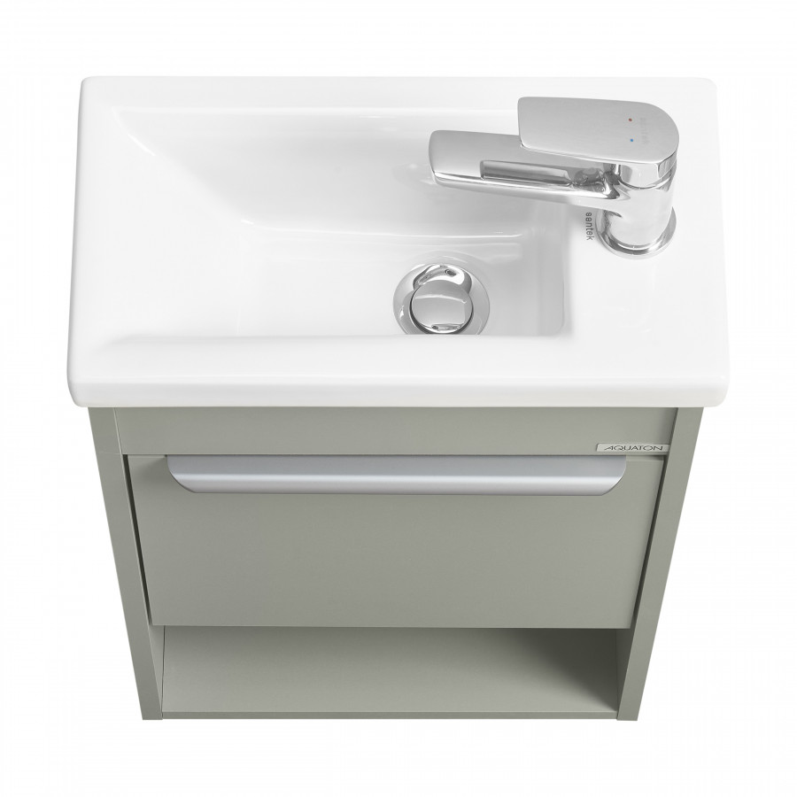 Тумба-умывальник ХОУП 40, 1 дв., подвесная, хаки (под раковину МИРАНДА 40)