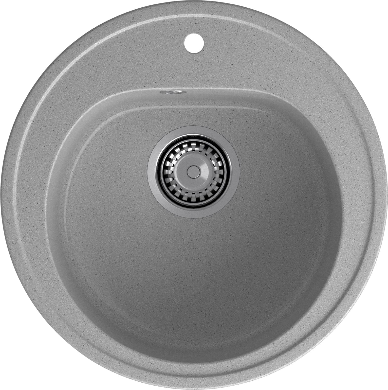 GRANFEST Мойка композит RONDO GF-R--510  D=510мм  серый   арт.GF-