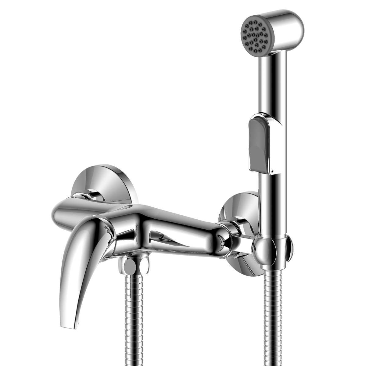 Y25 Смеситель для биде, гигиен.душ на унитаз (к/25), р/ОД, хром, ROS, Y25-52