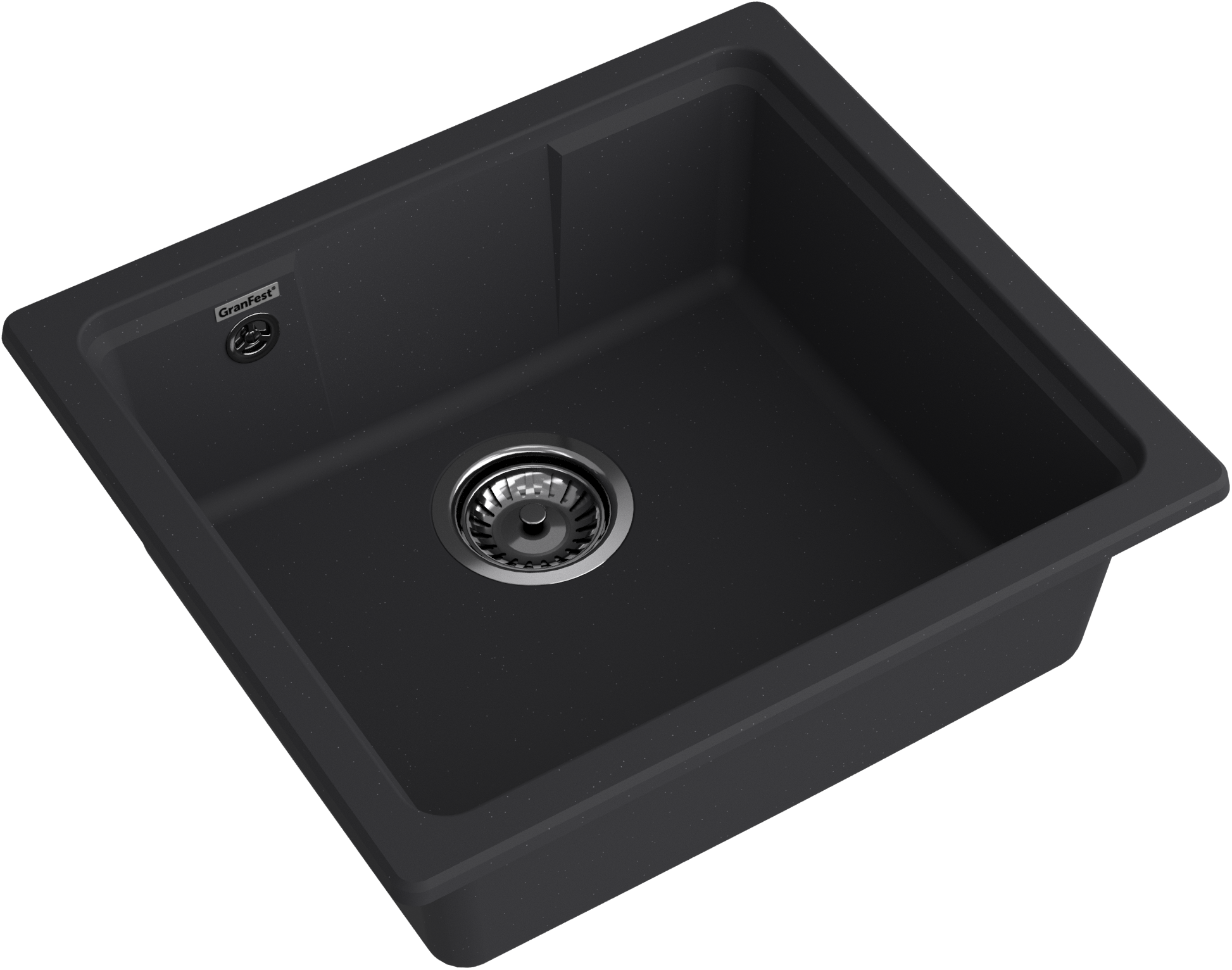 GRANFEST Мойка URBAN 4550  1-чаша 500 х 450 мм черный арт.GF-UR-