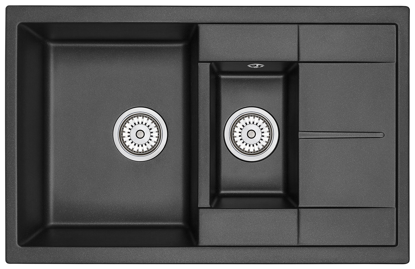 Кухонная мойка GRANULA (7802, ШВАРЦ)
