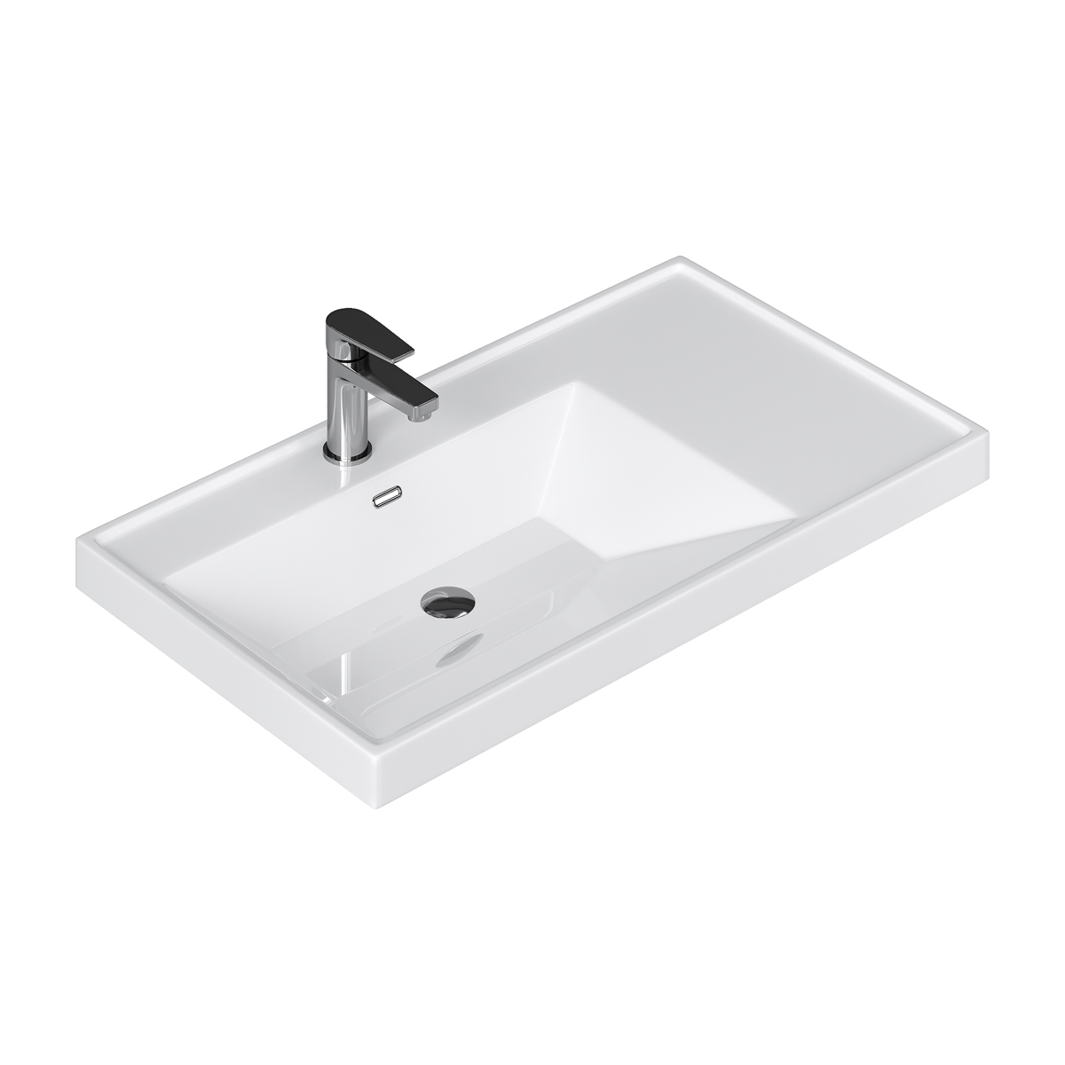 Раковина  9080 TL, встраиваемая, белая, EQUIL