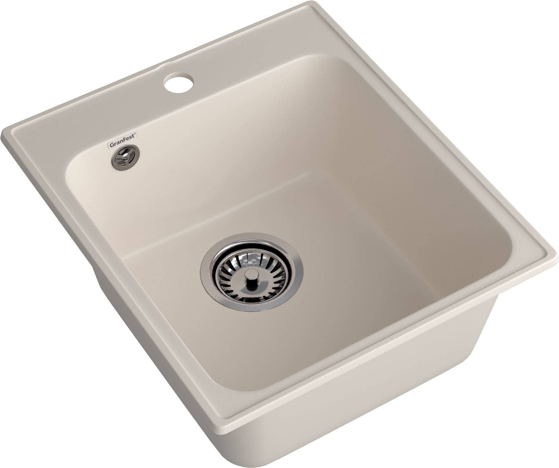 GranFest QUARZ (ECO-17) Мойка  1-чаш. 420*480 (белый)