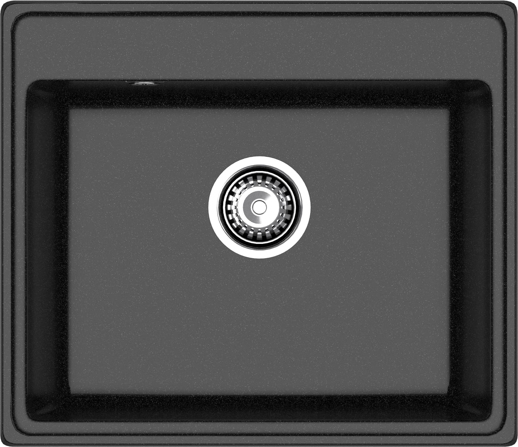 GRANFEST Мойка композит VERTEX, GF-V-580, чаша 580*500, черный