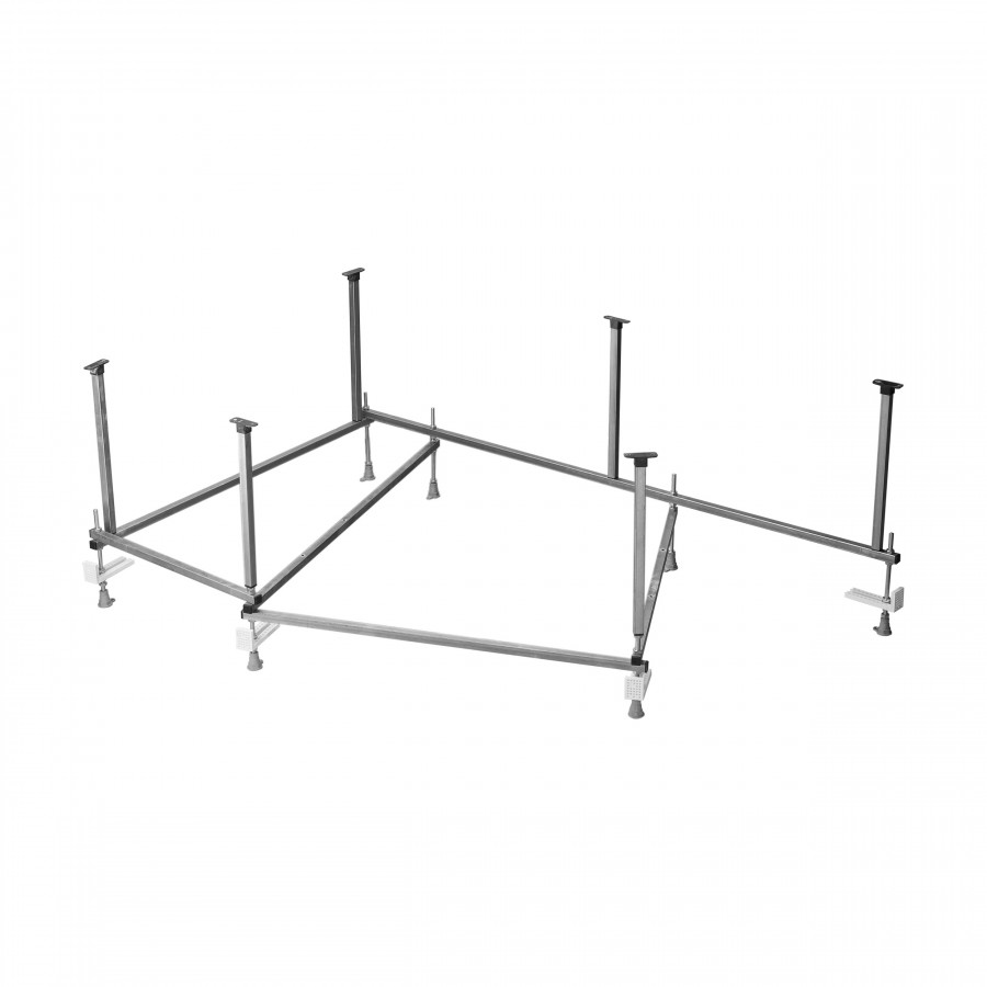 Монтажный комплект для ванны ЭДЕРА 170х110 см. (рама, слив-перелив с сифоном, крепеж к стене, крепеж