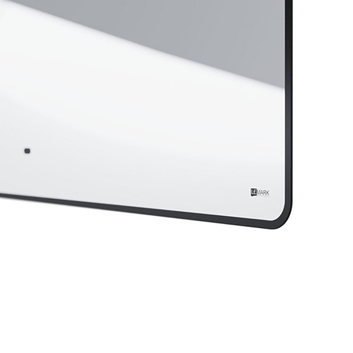 Зеркало Lemark MIOBLACK 100х80 см с интерьерной подсветкой, с подогревом