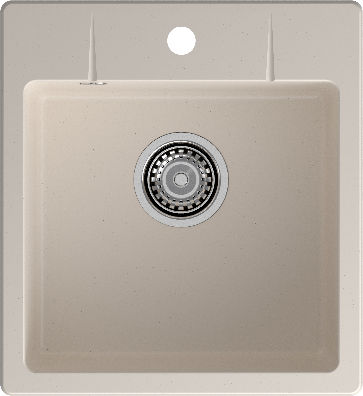 GRANFEST Мойка URBAN 245  1-чаша 450*490мм белый арт.GF-UR-