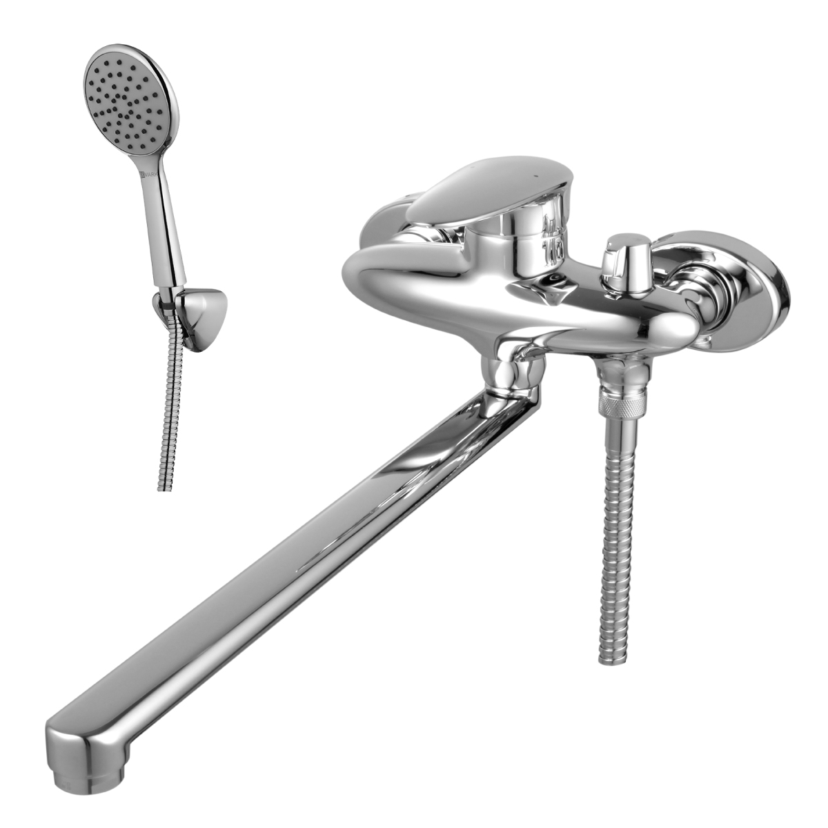 Status Смеситель для ванны, плоск.пов.излив 350мм боковой дивертор, р/ОД, хром, LM, LM4417C