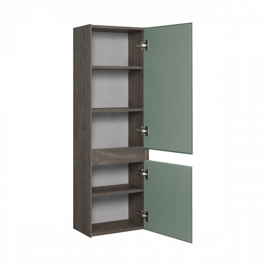 Шкаф-колонна ФОРЕСТ 40, подвесная,  дуб рошелье/сумеречный голубой