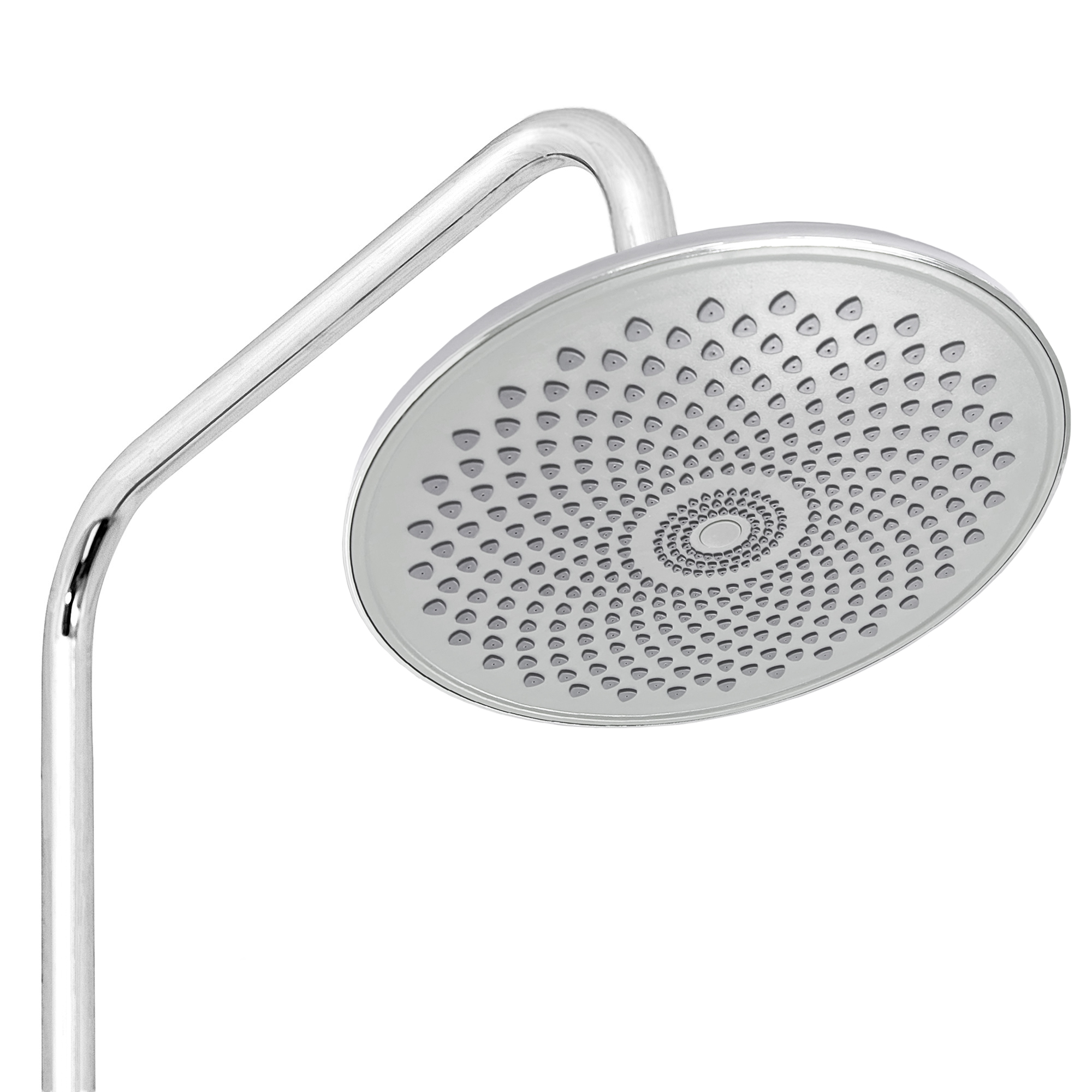 Верхний душ СЛАВЕН СЛ-ЗП-123 круглый, 230 мм, хром/серый