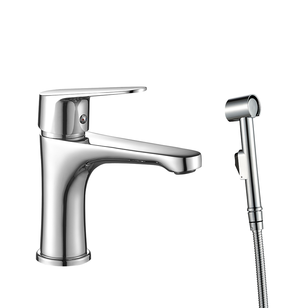 Смеситель для раковины с гигиенической лейкой NOVA, NOV03-212