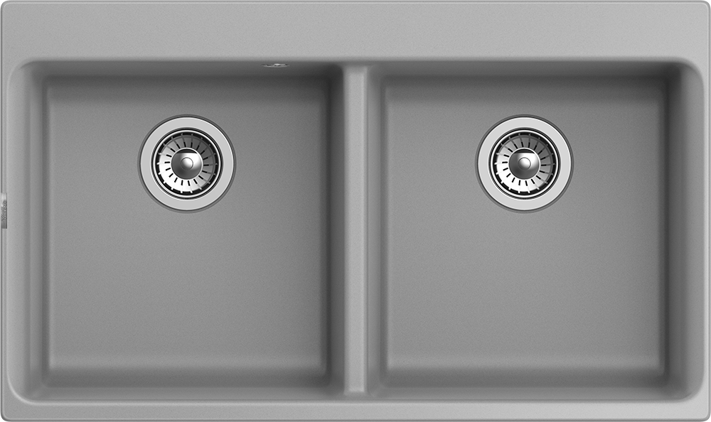 RIVELATO Мойка AXEL 90-2D  2-чаши 870*520мм grigio metallizzato арт.