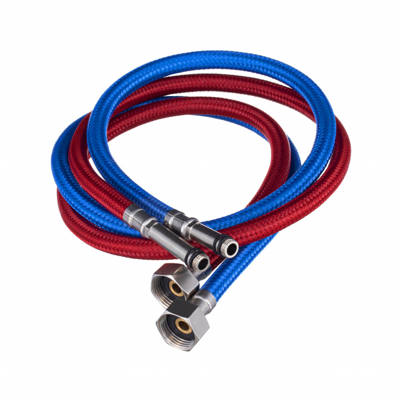 Смеситель для кухни СЛАВЕН Прораб СЛ-ОД-Ц2К красный/хром