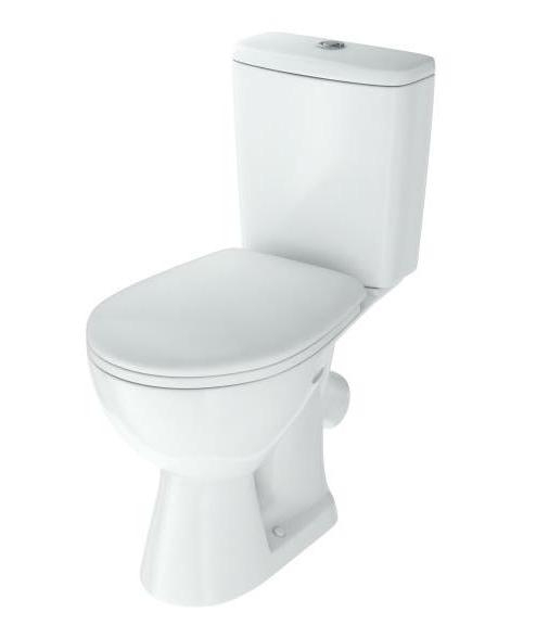 УЮТ  Унитаз-компакт, косой выпуск, 2-х реж.арм-ра Инкоэр, сид.п/п Уклад, белый ROSA